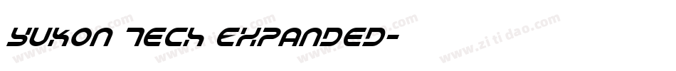 Yukon Tech Expanded字体转换